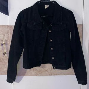 Black Denim Jean Jacket